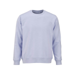 Sudadera de algodón orgánico unisex de felpa cepillada 300g/m² Waikiki color azul pastel vista frontal