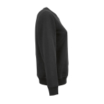Sudadera de algodón orgánico de mujer cuello redondo 300g/m² Waikiki color negro segunda vista