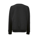 Sudadera de algodón orgánico de mujer cuello redondo 300g/m² Waikiki color negro vista trasera