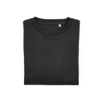 Sudadera de algodón orgánico de mujer cuello redondo 300g/m² Waikiki color negro segunda vista frontal