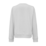 Sudadera de algodón orgánico de mujer cuello redondo 300g/m² Waikiki color gris claro vista trasera
