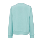 Sudadera de algodón orgánico de mujer cuello redondo 300g/m² Waikiki color verde claro vista trasera