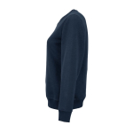 Sudadera de algodón orgánico de mujer cuello redondo 300g/m² Waikiki color azul marino tercera vista
