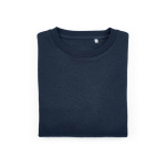 Sudadera de algodón orgánico de mujer cuello redondo 300g/m² Waikiki color azul marino segunda vista frontal