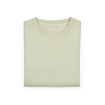 Sudadera de algodón orgánico de mujer cuello redondo 300g/m² Waikiki color verde pastel segunda vista frontal