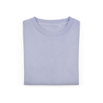 Sudadera de algodón orgánico de mujer cuello redondo 300g/m² Waikiki color azul pastel segunda vista frontal