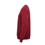 Sudadera de algodón orgánico unisex con cuello redondo 340g/m² Nazaré color burdeos tercera vista