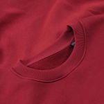 Sudadera de algodón orgánico unisex con cuello redondo 340g/m² Nazaré color burdeos vista de detalle