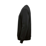Sudadera de algodón orgánico unisex con cuello redondo 340g/m² Nazaré color negro tercera vista