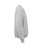 Sudadera de algodón orgánico unisex con cuello redondo 340g/m² Nazaré color gris jaspeado segunda vista