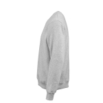 Sudadera de algodón orgánico unisex con cuello redondo 340g/m² Nazaré color gris jaspeado tercera vista