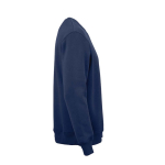 Sudadera de algodón orgánico unisex con cuello redondo 340g/m² Nazaré color azul marino segunda vista