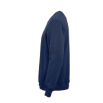 Sudadera de algodón orgánico unisex con cuello redondo 340g/m² Nazaré color azul marino tercera vista