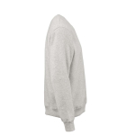Sudadera de algodón orgánico unisex con cuello redondo 340g/m² Nazaré color gris claro jaspeado segunda vista