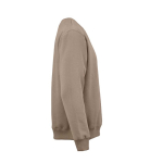 Sudadera de algodón orgánico unisex con cuello redondo 340g/m² Nazaré color marrón claro segunda vista