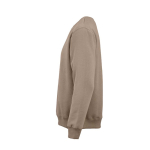 Sudadera de algodón orgánico unisex con cuello redondo 340g/m² Nazaré color marrón claro tercera vista