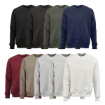 Sudadera de algodón orgánico unisex con cuello redondo 340g/m² Nazaré