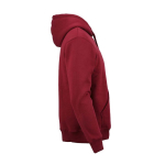 Sudadera de algodón orgánico unisex con capucha 340g/m² Tulum color burdeos segunda vista