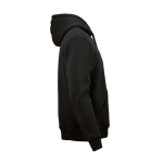 Sudadera de algodón orgánico unisex con capucha 340g/m² Tulum color negro segunda vista