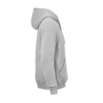 Sudadera de algodón orgánico unisex con capucha 340g/m² Tulum color gris jaspeado segunda vista
