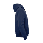Sudadera de algodón orgánico unisex con capucha 340g/m² Tulum color azul marino segunda vista