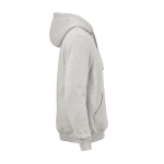 Sudadera de algodón orgánico unisex con capucha 340g/m² Tulum color gris claro jaspeado segunda vista