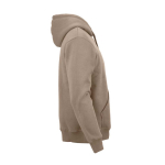 Sudadera de algodón orgánico unisex con capucha 340g/m² Tulum color marrón claro segunda vista