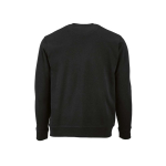 Sudadera de algodón orgánico unisex con felpa francesa 300g/m² Capri color negro vista trasera