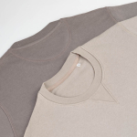 Sudadera de algodón orgánico unisex con felpa francesa 300g/m² Capri color gris vista de detalle