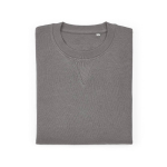 Sudadera de algodón orgánico unisex con felpa francesa 300g/m² Capri color gris segunda vista frontal