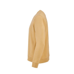 Sudadera de algodón orgánico unisex con felpa francesa 300g/m² Capri color amarillo tercera vista