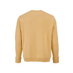 Sudadera de algodón orgánico unisex con felpa francesa 300g/m² Capri color amarillo vista trasera
