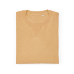 Sudadera de algodón orgánico unisex con felpa francesa 300g/m² Capri color amarillo segunda vista frontal