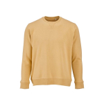 Sudadera de algodón orgánico unisex con felpa francesa 300g/m² Capri color amarillo vista frontal