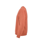 Sudadera de algodón orgánico unisex con felpa francesa 300g/m² Capri color naranja tercera vista