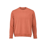 Sudadera de algodón orgánico unisex con felpa francesa 300g/m² Capri color naranja vista frontal