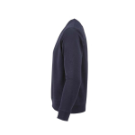 Sudadera de algodón orgánico unisex con felpa francesa 300g/m² Capri color azul marino tercera vista
