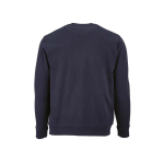 Sudadera de algodón orgánico unisex con felpa francesa 300g/m² Capri color azul marino vista trasera