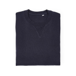 Sudadera de algodón orgánico unisex con felpa francesa 300g/m² Capri color azul marino segunda vista frontal