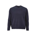 Sudadera de algodón orgánico unisex con felpa francesa 300g/m² Capri color azul marino vista frontal