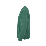 Sudadera de algodón orgánico unisex con felpa francesa 300g/m² Capri color verde oscuro tercera vista