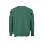 Sudadera de algodón orgánico unisex con felpa francesa 300g/m² Capri color verde oscuro vista trasera