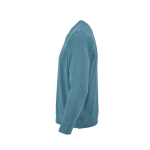 Sudadera de algodón orgánico unisex con felpa francesa 300g/m² Capri color azul petróleo tercera vista