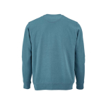 Sudadera de algodón orgánico unisex con felpa francesa 300g/m² Capri color azul petróleo vista trasera