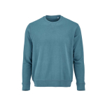 Sudadera de algodón orgánico unisex con felpa francesa 300g/m² Capri color azul petróleo vista frontal