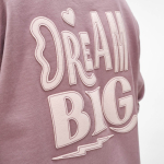 Sudadera de algodón orgánico unisex con felpa francesa 300g/m² Capri color lila vista de detalle