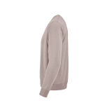 Sudadera de algodón orgánico unisex con felpa francesa 300g/m² Capri color gris topo tercera vista