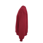 Sudadera de algodón orgánico unisex oversize 340g/m² Whitehaven color burdeos tercera vista