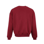 Sudadera de algodón orgánico unisex oversize 340g/m² Whitehaven color burdeos vista trasera