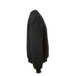 Sudadera de algodón orgánico unisex oversize 340g/m² Whitehaven color negro segunda vista